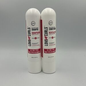 LUS-Love ur Curls SHAMPOO Step 1 & CONDITIONER Step 2 All Curl Types 8.5 Oz Each
